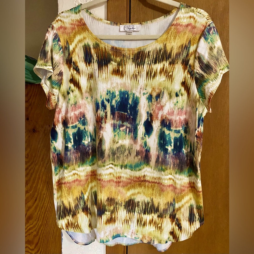 😊CUPIO Signature Women’s Bohemian Style Top Size XL